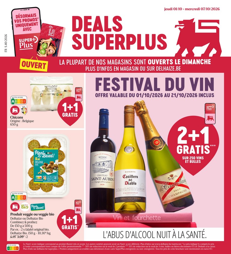 Nouveau Promotion de la semaine! 08-10-2026 - 14-10-2026